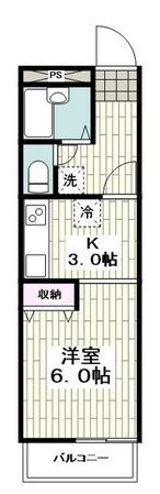 東ノ峯ヒルズＡ棟の物件間取画像